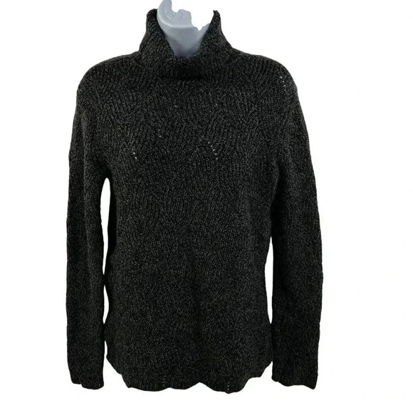 Sundance S Womens Cowl Neck Ribbed Dimensions Sweater Knit Cotton Silk Blend - Picture 15 of 16